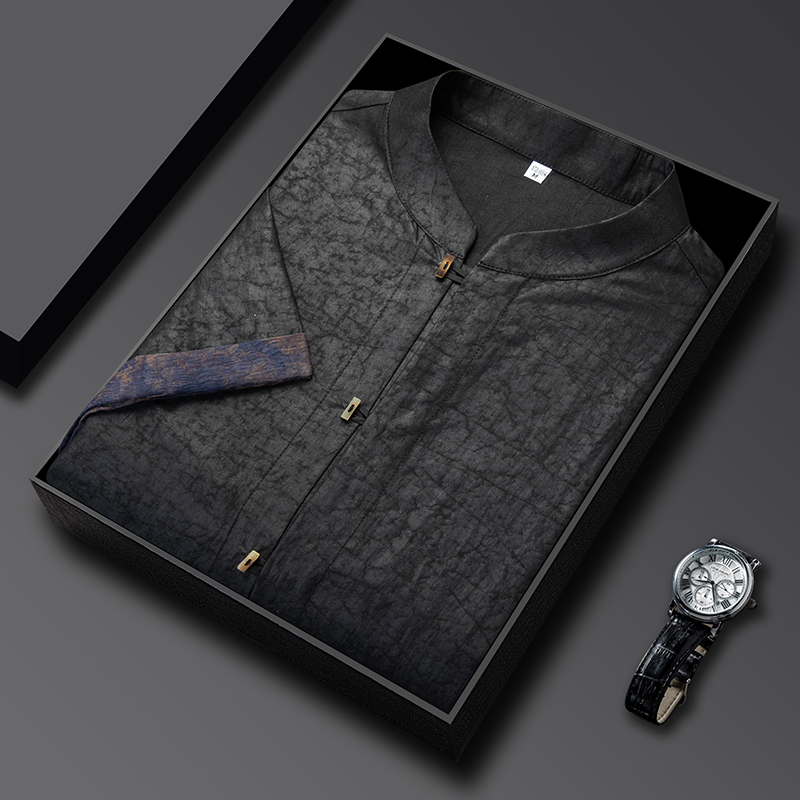 Luxury Skincare Daily - Lichtgewicht luxe zijden shirts voor heren,