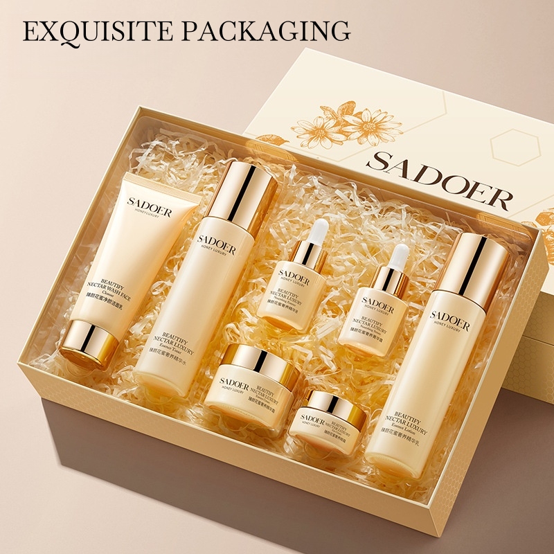 Luxury Skincare Essence - Zhenyan Bloemnectar Luxe 7-delige huidverzorgingsset, met