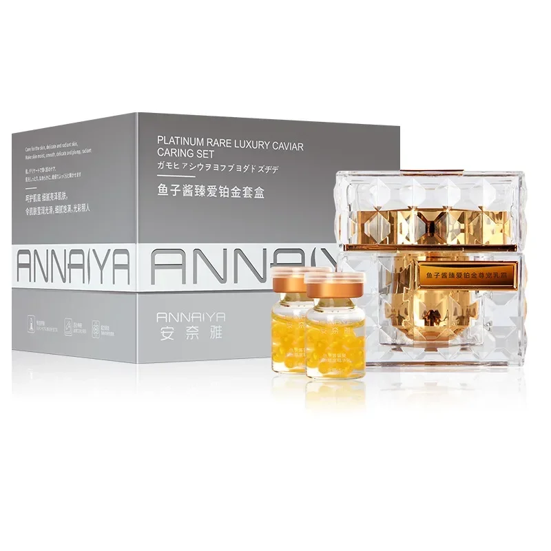 Luxury Skincare Anti Aging - Platina Zeldzame Luxe Kaviaar Verzorgende Set