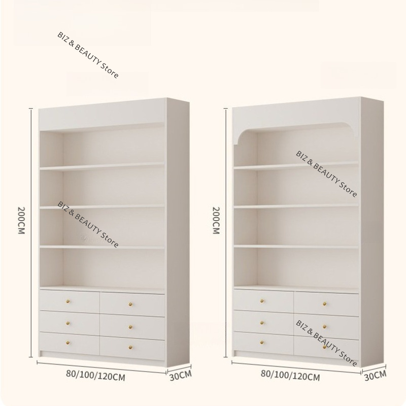 Cosmetica displaykast in crème - Luxury Skincare Shop recensie en prijs
