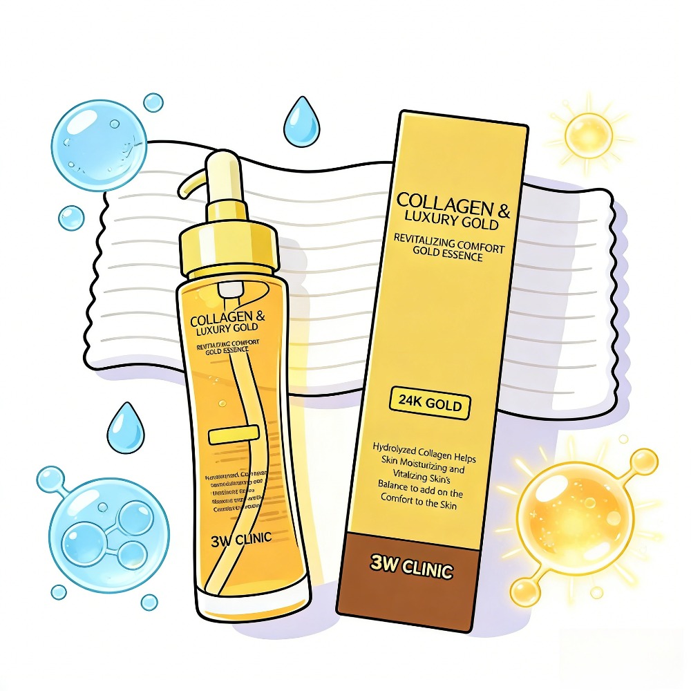 3WCLINIC Collageen & Luxe Goud - Luxury Skincare Essence recensie en prijs